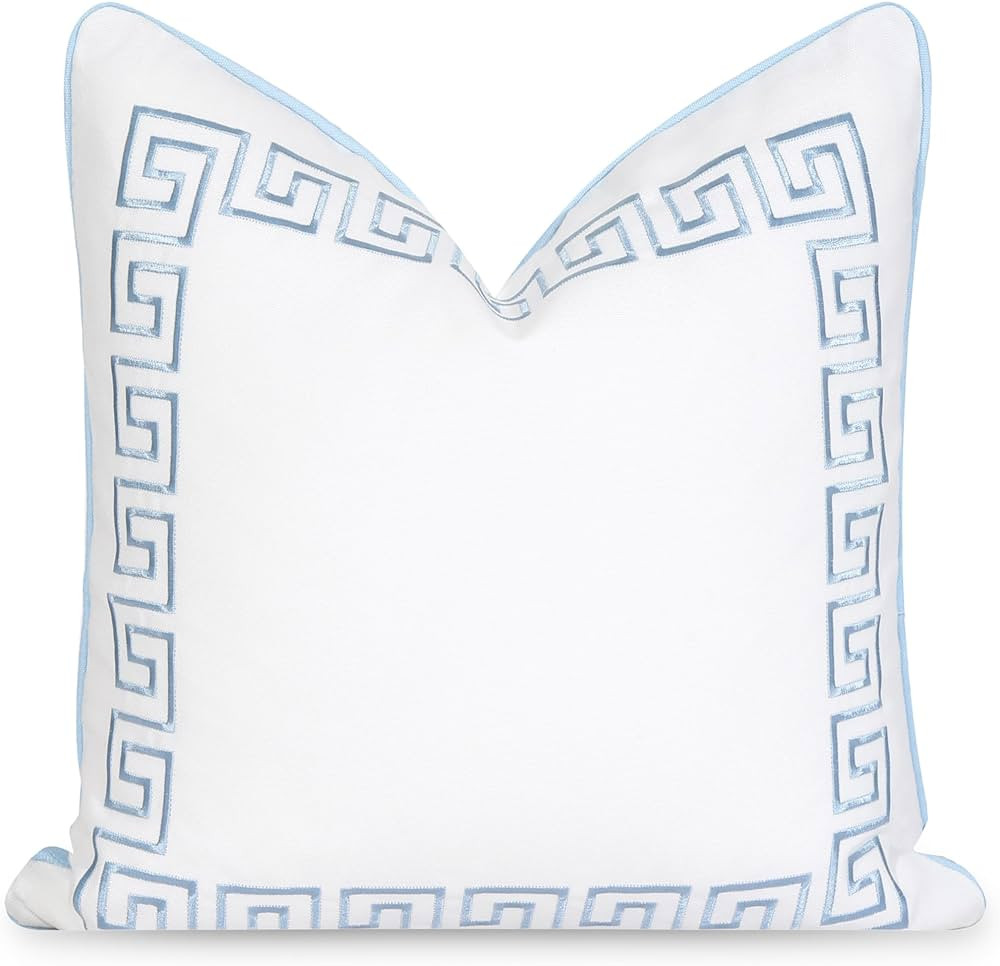 Hofdeco Premium Coastal Patio Indoor Outdoor Throw Pillow Cover Only, 20"x20" Water Repellent for... | Amazon (US)