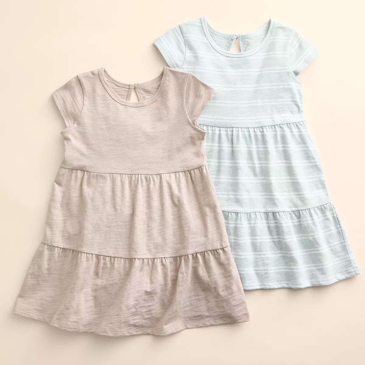 Girls 4-12 Little Co. by Lauren Conrad 2-Pack Organic Tiered Dresses | Kohl's