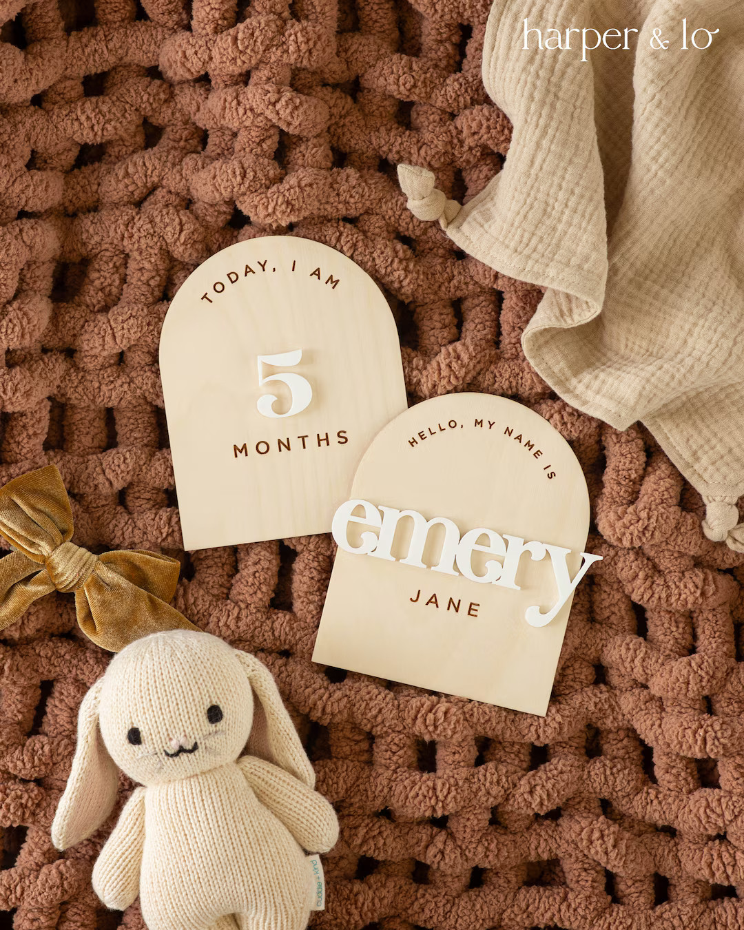 Wooden Arched Boho Interchangeable Milestone Cards Custom Name Set Baby Monthly Milestone Marker ... | Etsy (US)