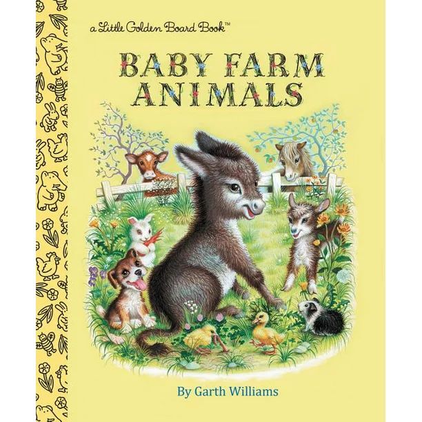 Little Golden Board Book: Baby Farm Animals (Board book) | Walmart (US)