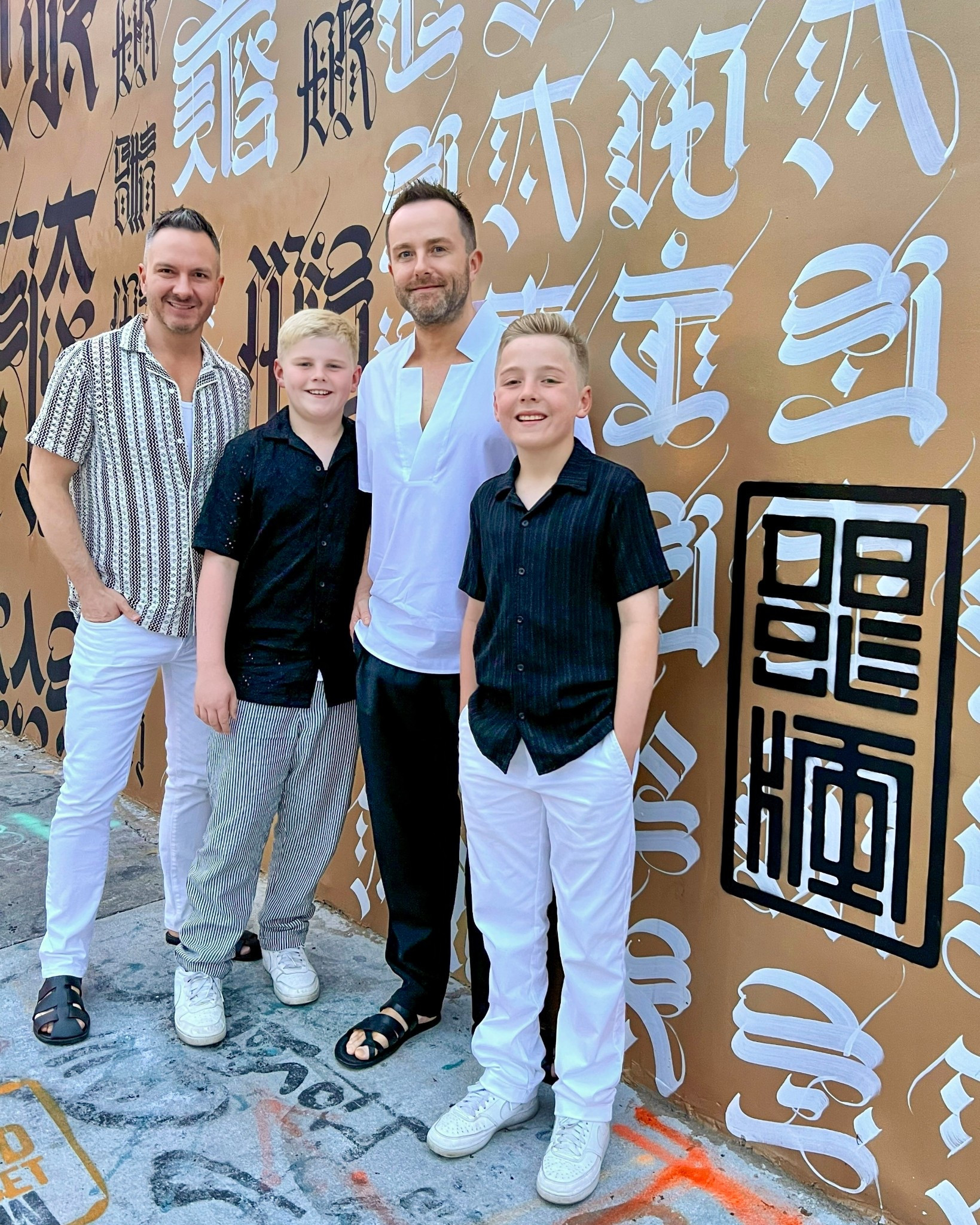 Black and white looks in Wynwood for sushi night. We love a good coordinated spring outfit for the family!

#LTKootd #LTKKids #LTKMens