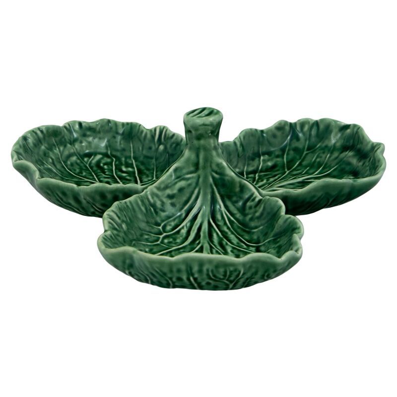 Cabbage Olive Dish, Green/Natural | One Kings Lane