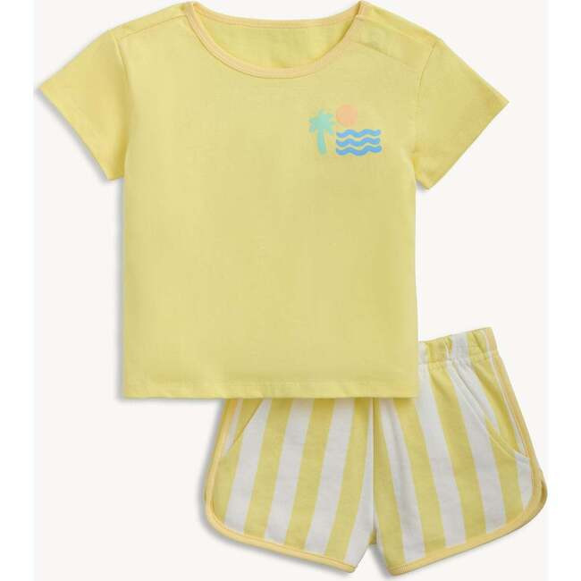 Magnetic Me | By The Sea S/S T-Shirt + Short Set (Multicolor, Size 9-12M) | Maisonette | Maisonette