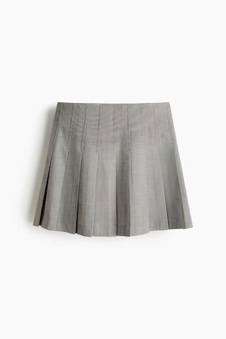 H & M - Pleated mini skirt - Grey | H&M (UK, MY, IN, SG, PH, TW, HK)