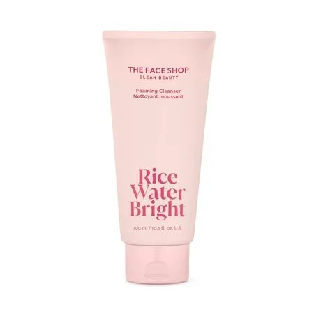 The Face Shop Rice Water Bright Foaming Facial with Ceramide Gentle Face Wash for Hydrating & Moisturizing Vegan Face Cleanser Makeup Remover Korean Skin Care for All Skin Types 300ml C14 | Walmart (US)