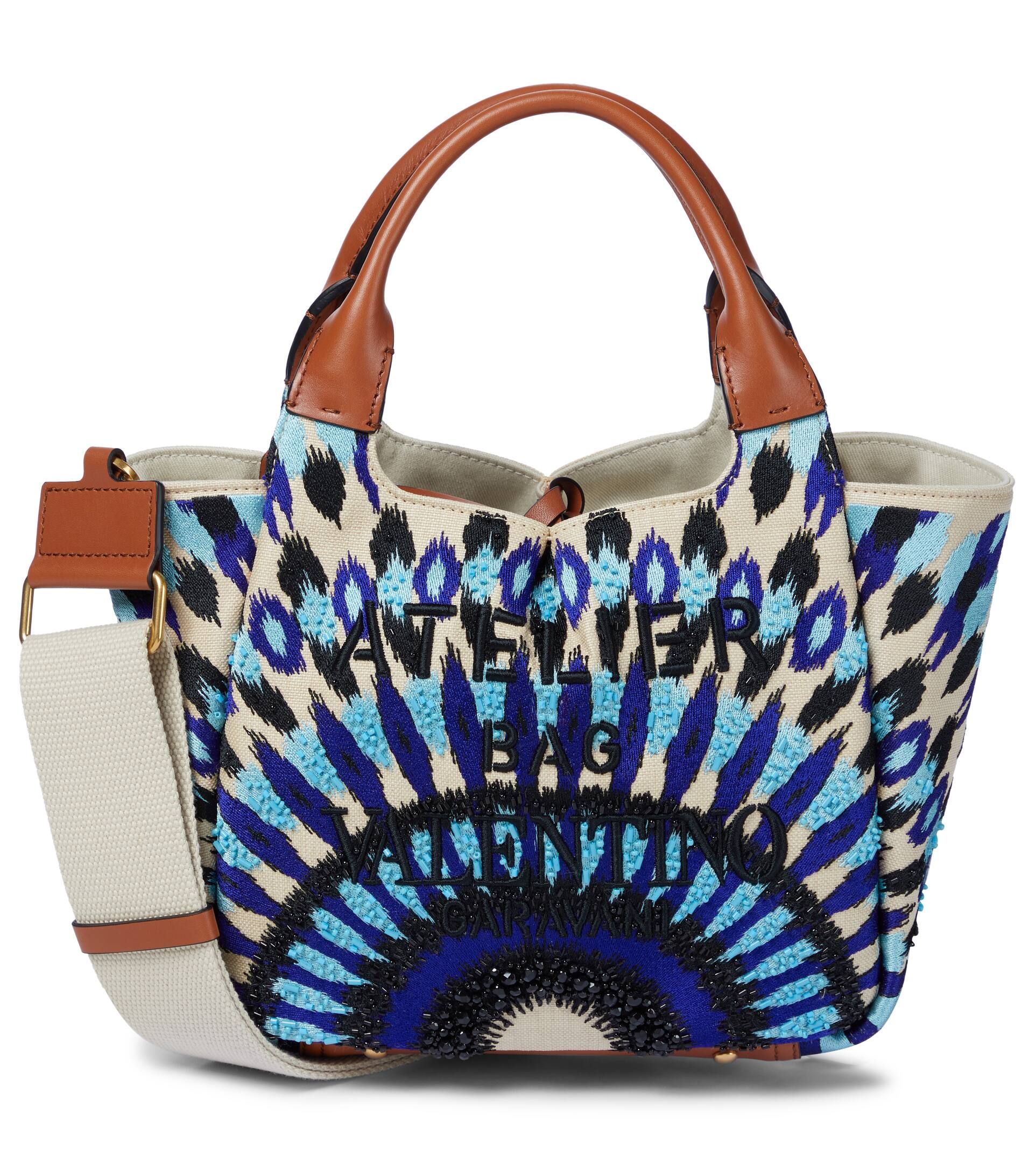 Exclusive to Mytheresa – Atelier Small beaded canvas tote | Mytheresa (US/CA)