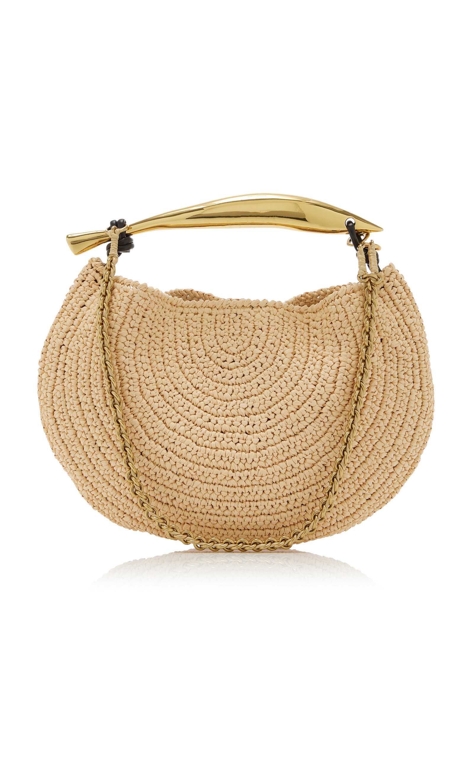 Small Sardine Crocheted Raffia Bag | Moda Operandi (Global)