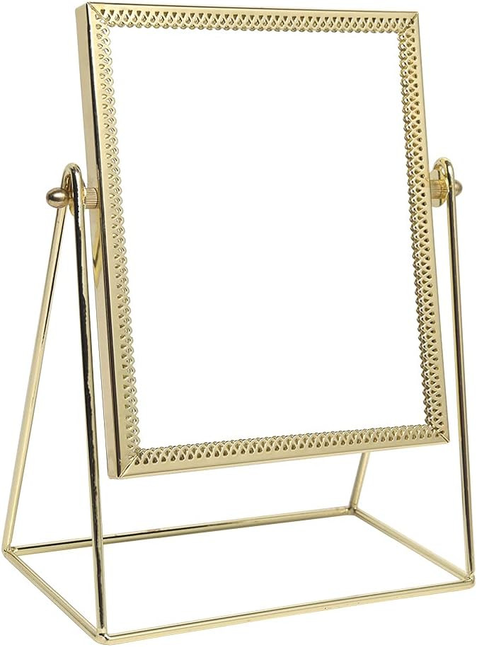 LONGSHENG - SINCE 2001 - Makeup Mirror Single Sided Cosmetic Mirror Rectangle Beauty Mirror Handm... | Amazon (US)