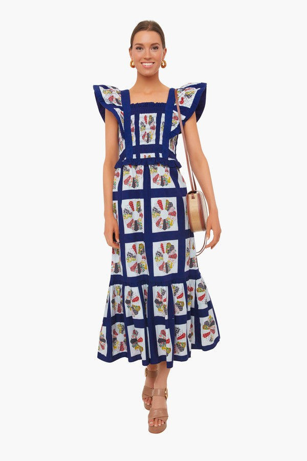 Multi Pippin Patchwork Smocked Apron Dress | Tuckernuck (US)