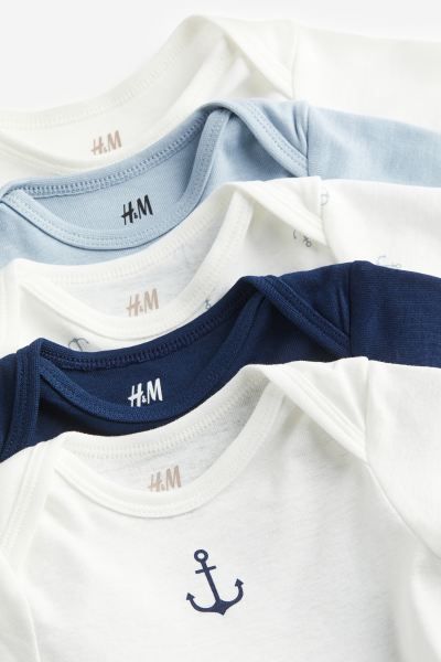 5-pack Cotton Bodysuits | H&M (US)