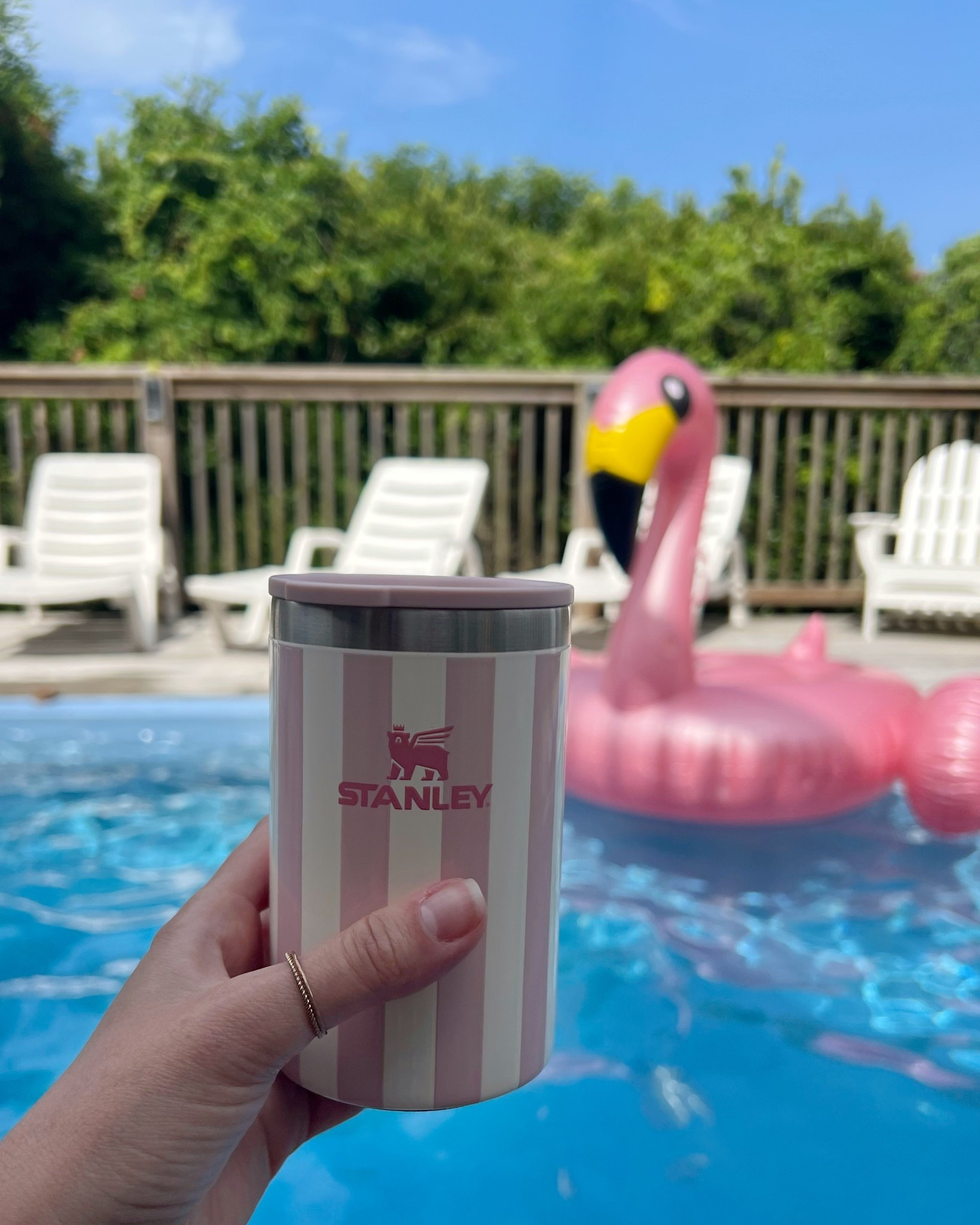 Stanley 10oz cup, perfect for cold or hot beverages. Summer essentials, pool float, flamingo pool float 

#LTKSwim #LTKHome #LTKSeasonal
