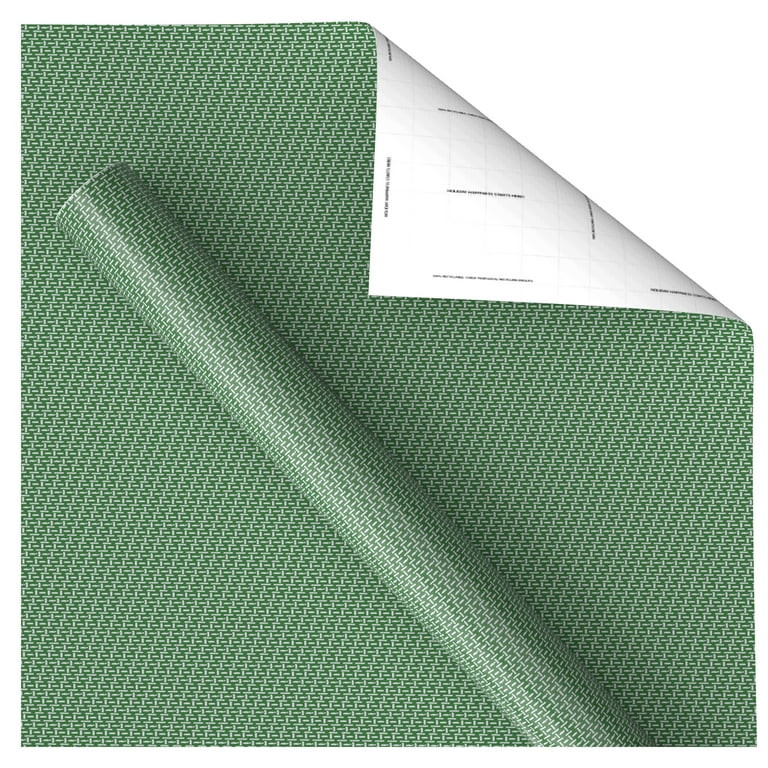 Green and White Geometric Christmas Wrapping Paper, 160 sq ft, by Holiday Time | Walmart (US)