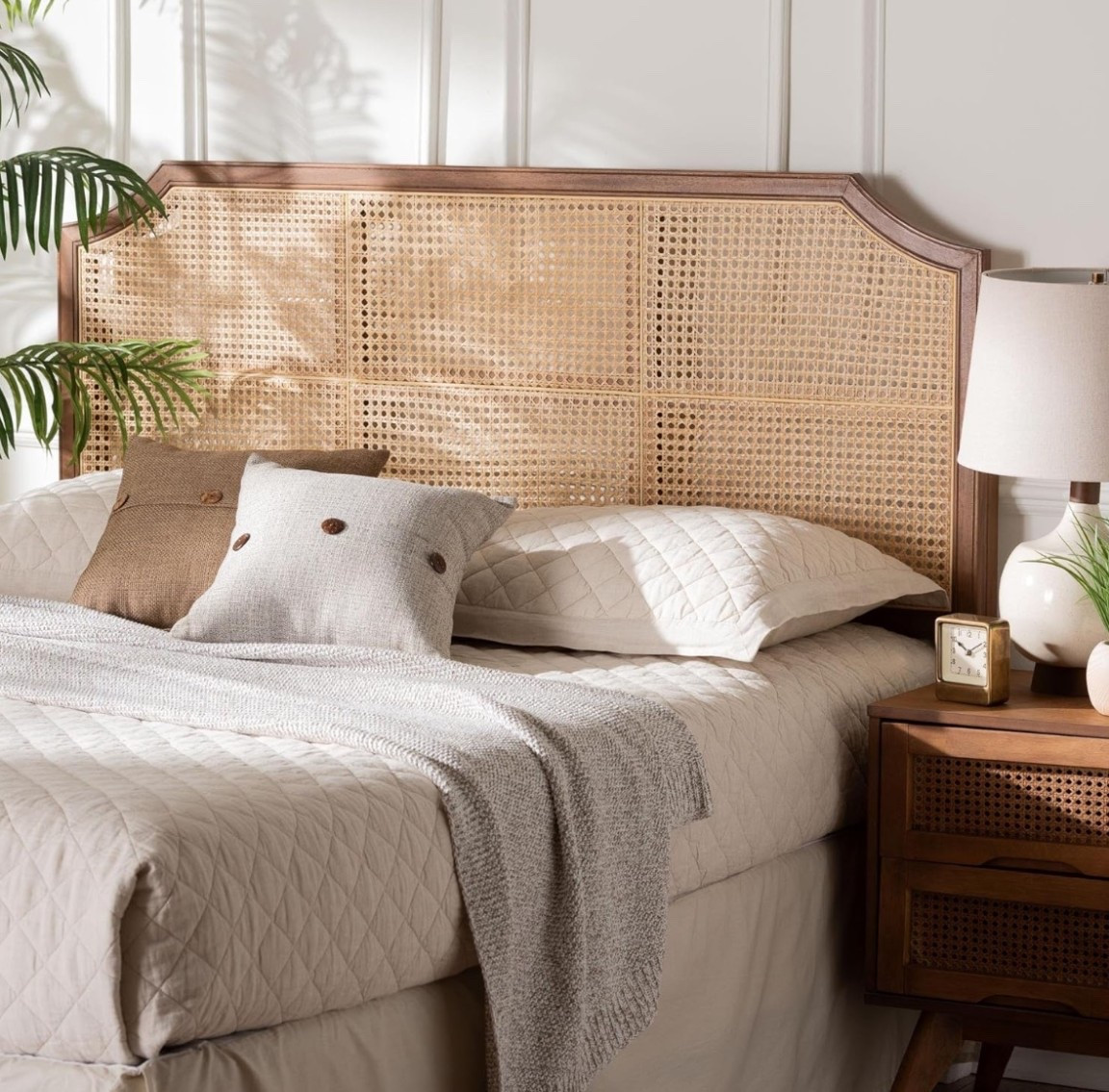 Natural bamboo, airy texture, and relaxed sun-washed charm.🌿 This woven headboard brings breezy warmth and an easy coastal feel perfect for a light, citrus-summer inspired bedroom.

Create your soft summer retreat.✨

#LTKHome #LTKU #LTKSeasonal