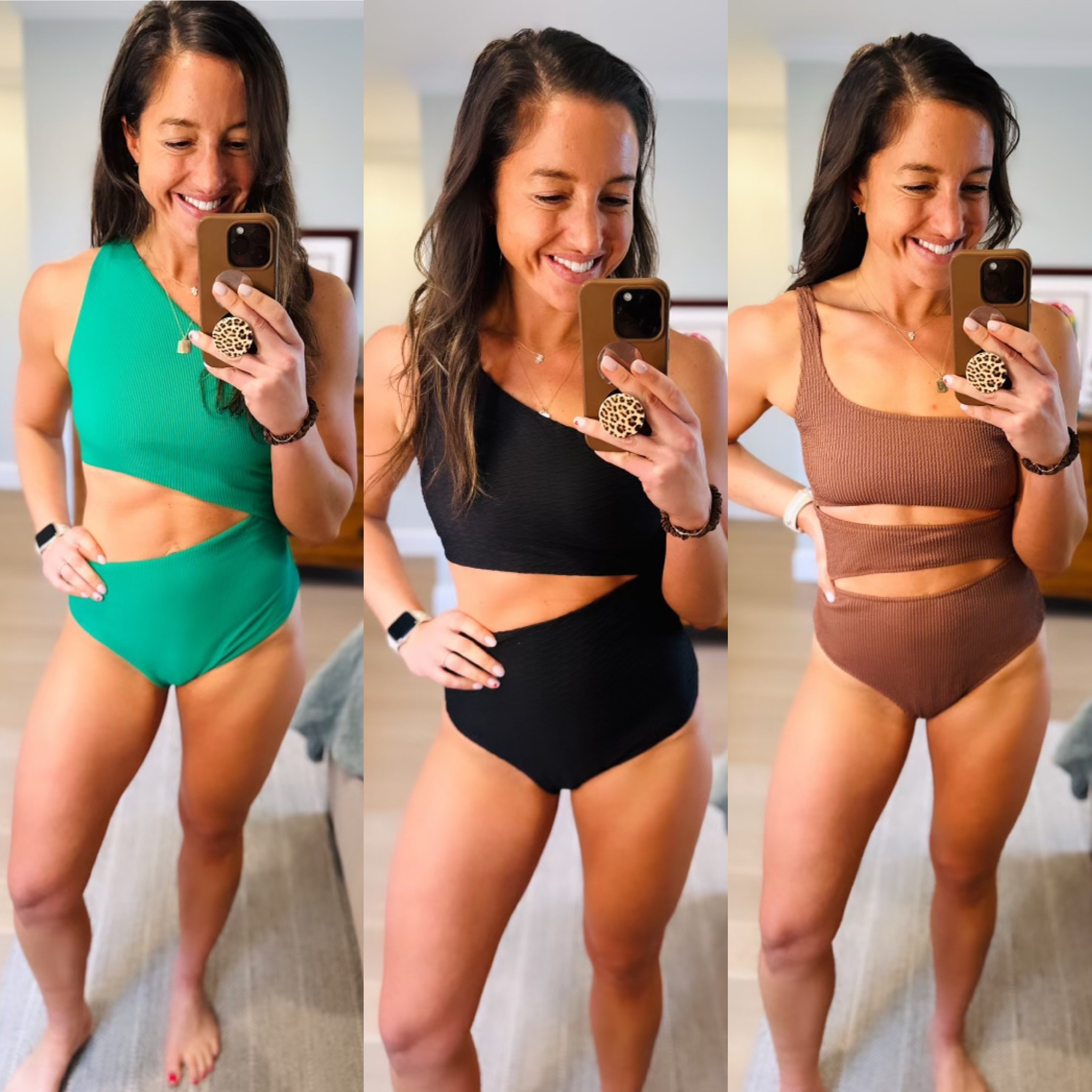Step into the sun with style in these fabulous finds! The one-shoulder emerald green bikini from Revolve makes a bold statement, while the classic black two-piece from Victoria's Secret adds an edge to your poolside look. And for those who adore texture, Aerie's ribbed brown bikini provides both comfort and chic. Which one will you dive into? 💦👙 #SwimwearGoals #RevolveSummer #VSSwim #AerieREAL #PoolsideChic #BikiniSeason #LTKswimwear #SummerVibes #FashionForward #MixAndMatch #BeachReady 

#LTKstyletip #LTKSeasonal #LTKswim