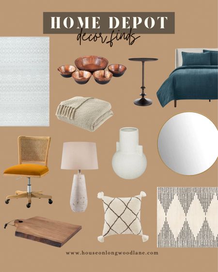 Home Depot decor finds! Rounded up some of my favorite pieces. Everything from bedroom, living room accent pieces, rugs, kitchen & more!  

#LTKhome #LTKsalealert #LTKSeasonal