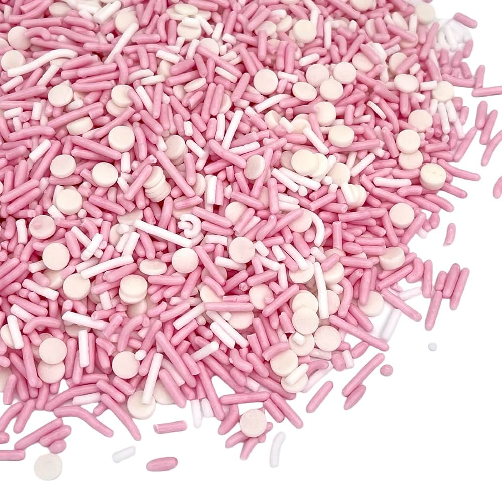 Manvscakes, No Artificial Dyes, Pink Sprinkles, Natural Sprinkles, Gluten Free, Valentine Sprinkl... | Amazon (US)