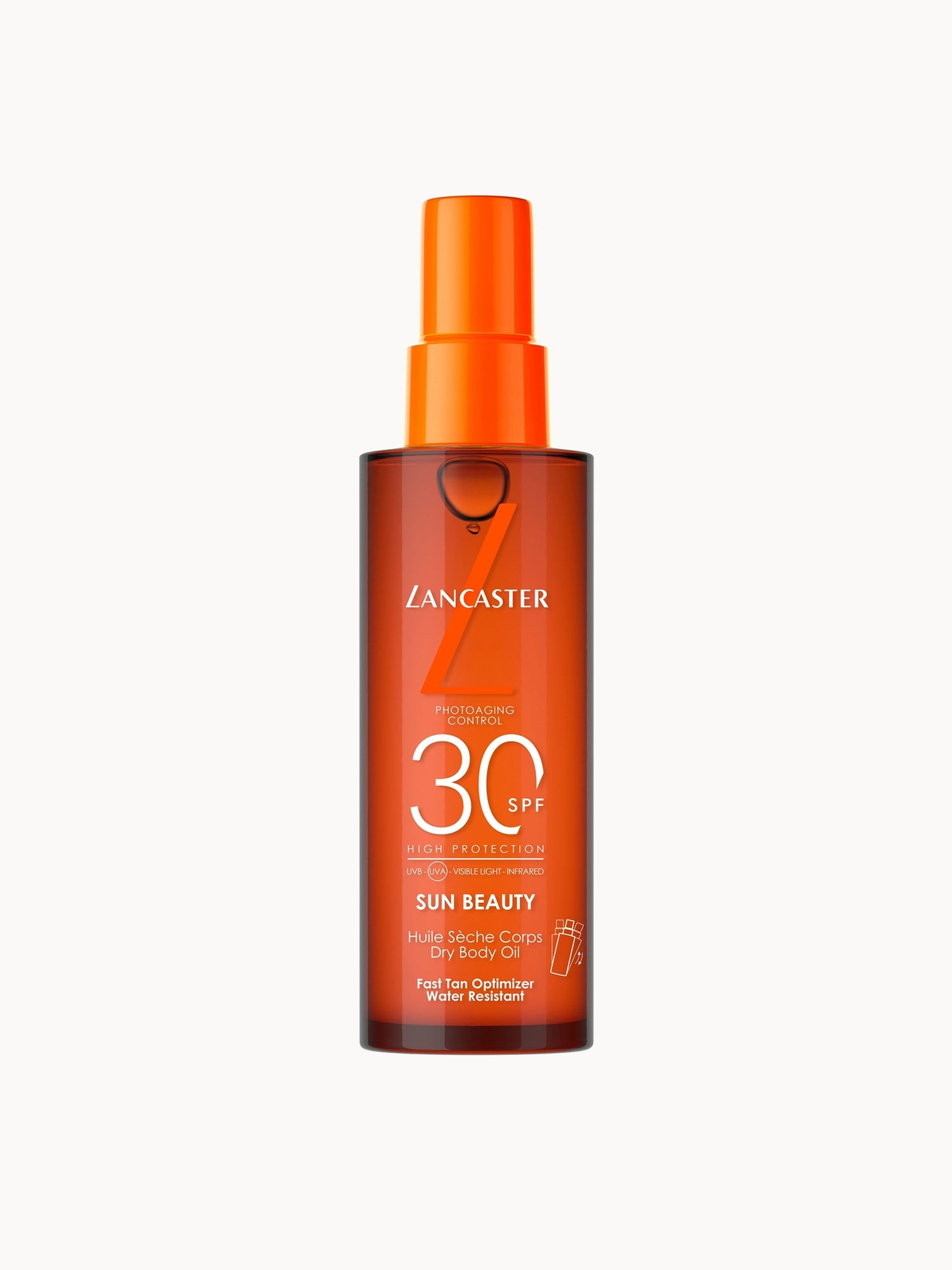 Lancaster Sun Beauty Satin Dry Oil Fast Tan Optimizer for Body SPF30 150ml | LOOKFANTASTIC | Look Fantastic (UK)