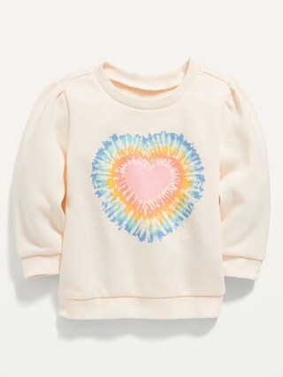 Unisex Heart-Graphic Pullover Sweatshirt for Baby | Old Navy (US)