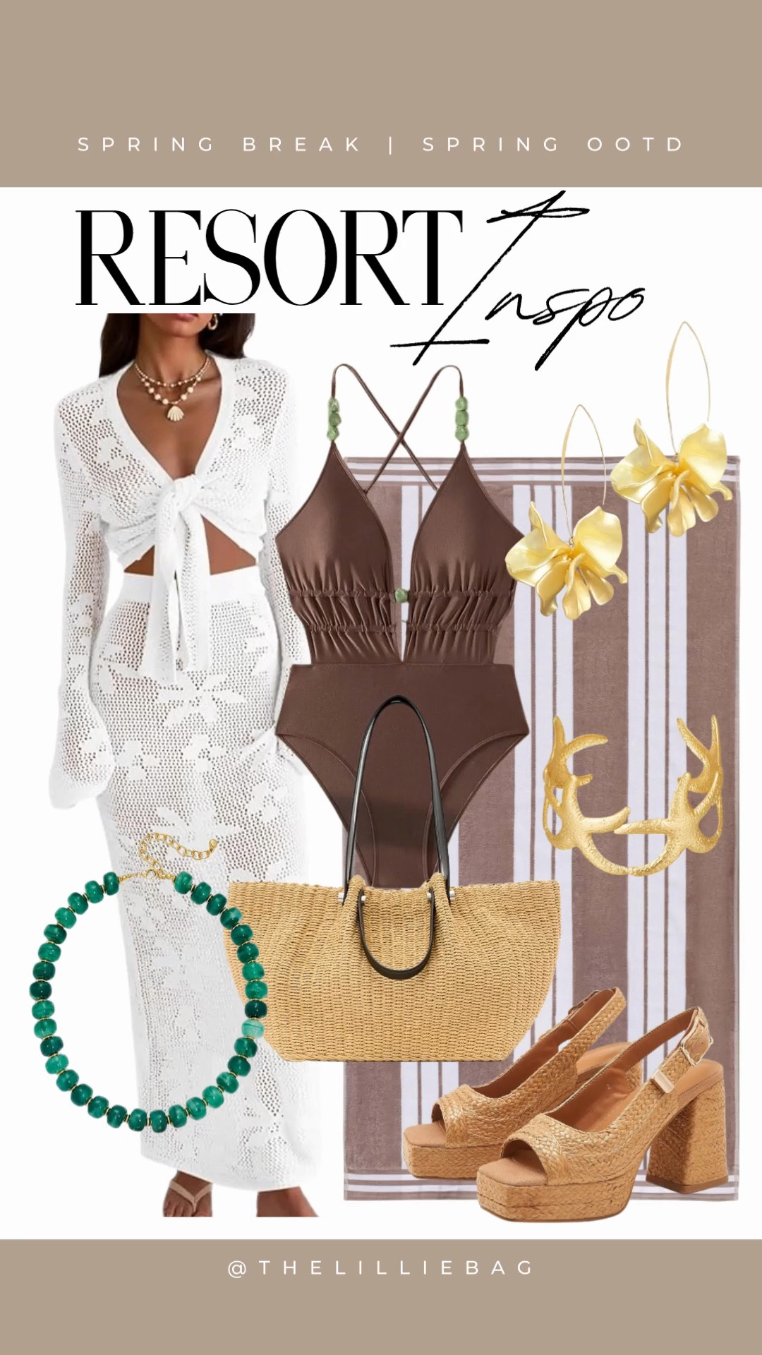 Resort style from Amazon! 

Bathing suit. Swimsuit. Resort wear 2026. Vacation outfits beach. Spring break. 

#LTKSwim #LTKSeasonal #LTKTravel