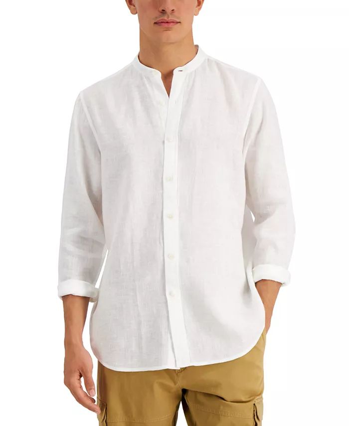 Men's 100% Linen Shirt, Created for Macy's | Macys (US)