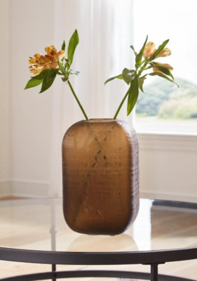 Capard Tall Indoor/Outdoor Vase, Brown | Ashley Homestore