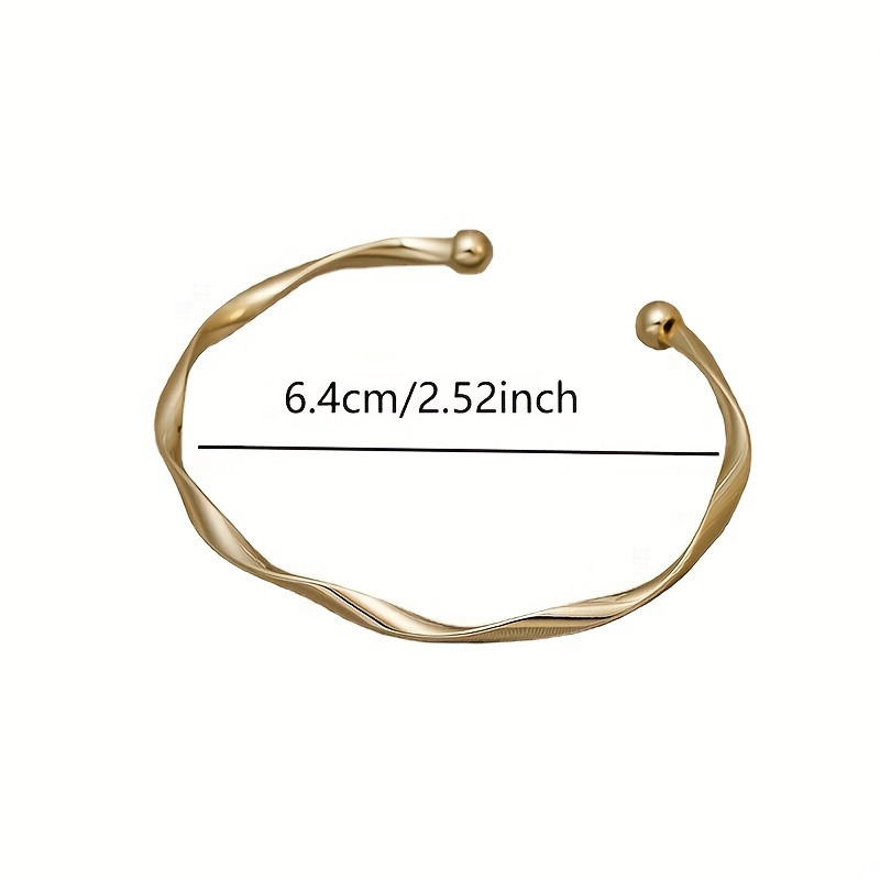Simple Style Geometric Twisted Bangle Women Cuff Bangle - Temu Germany | Temu Affiliate Program