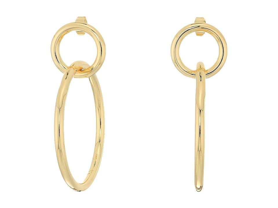 SHASHI - Interlocking Hoops Earrings (Gold) Earring | Zappos