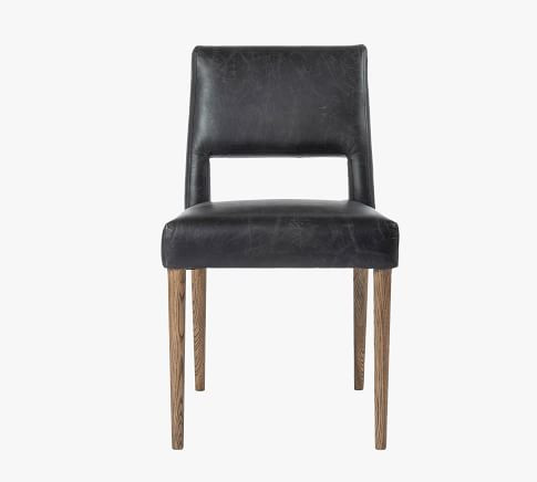 Keva Leather Dining Chair - Set of 2 | Pottery Barn (US)