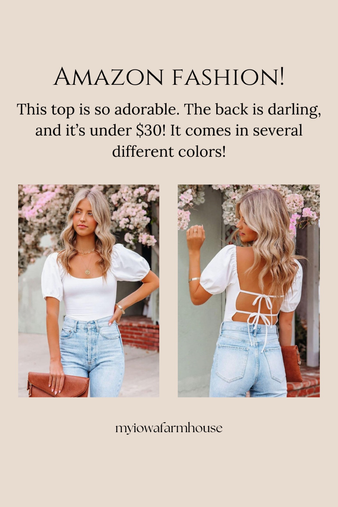 Such an adorable top. I love the back on this. It’s only $27 and comes in lots of different colors!
Amazon fashion. Women’s fashion. Summer fashion. Summer tops. 

#LTKFindsUnder50 #LTKSaleAlert #LTKStyleTip