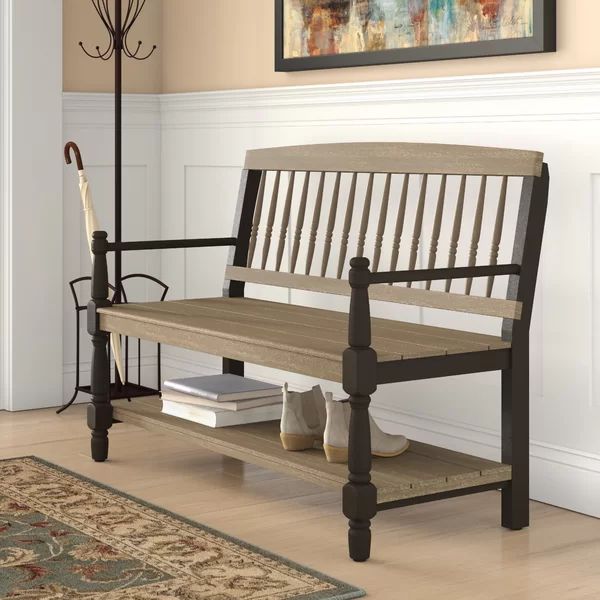 Julianna Solid Wood Storage Shelves Bench | Wayfair North America