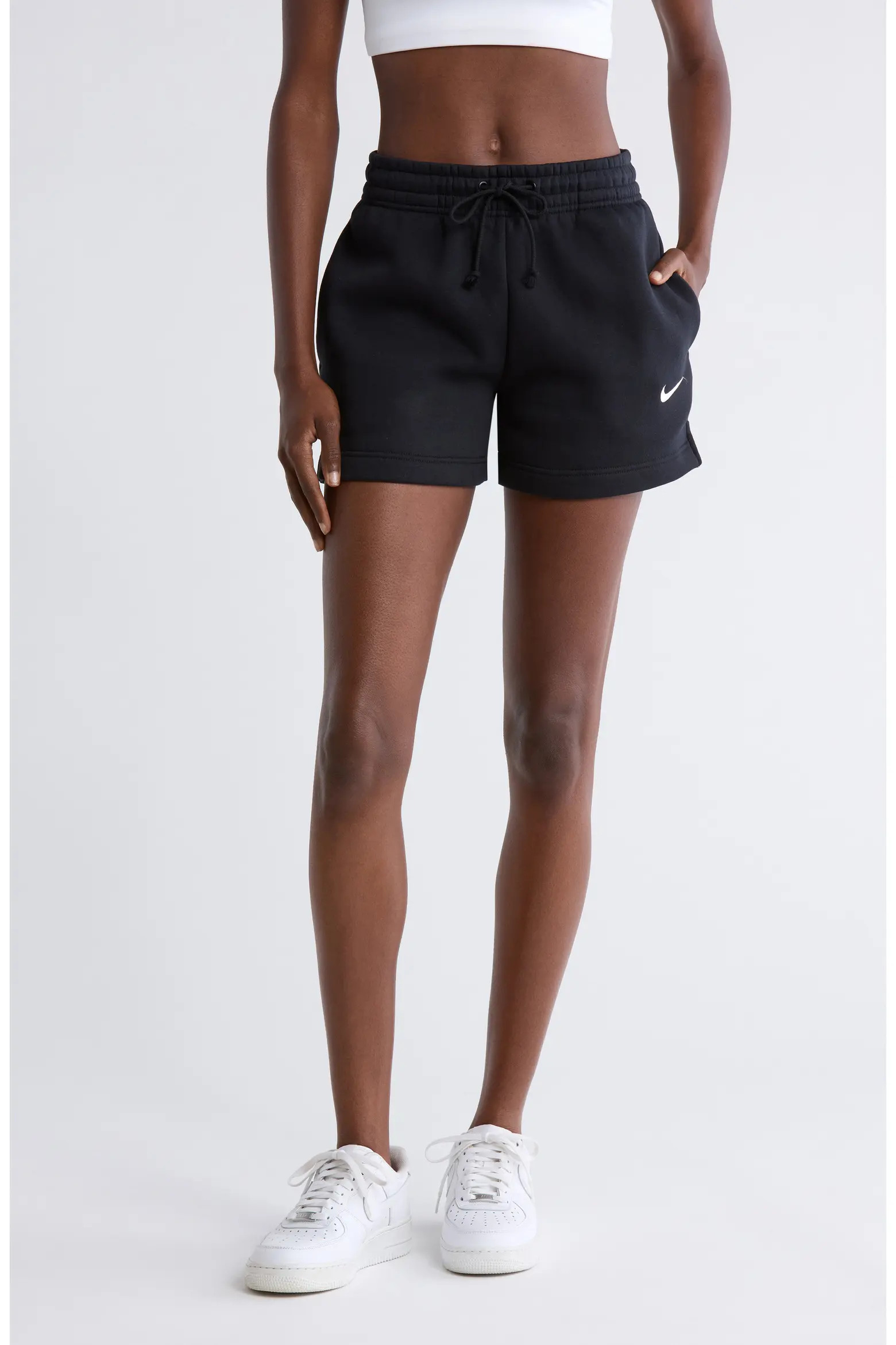 Sportswear Phoenix Fleece Mid-Rise 4-Inch Shorts (Women) | Nordstrom | Nordstrom