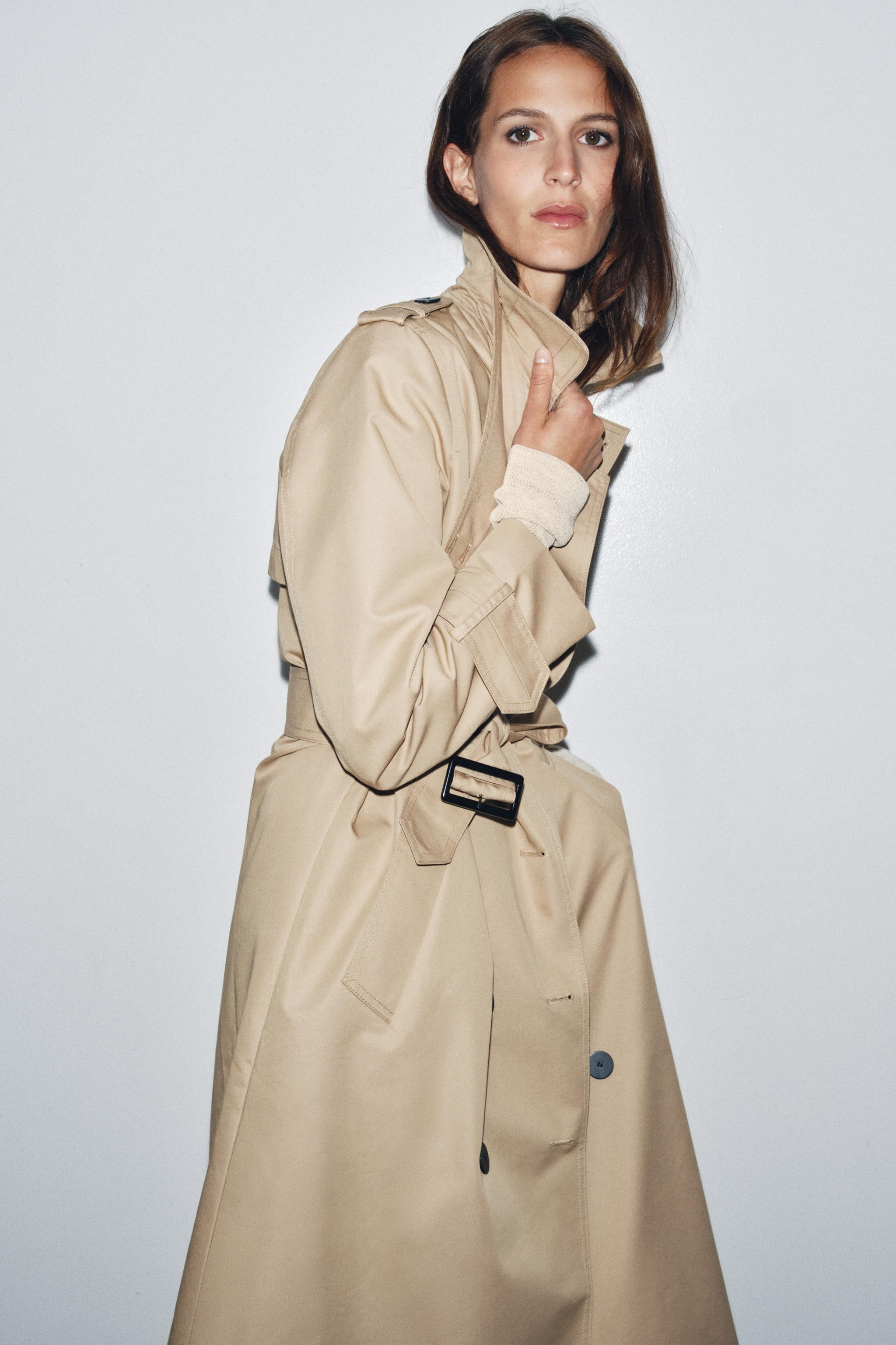 WATER REPELLENT DOUBLE-BREASTED TRENCH COAT ZW COLLECTION | Zara US