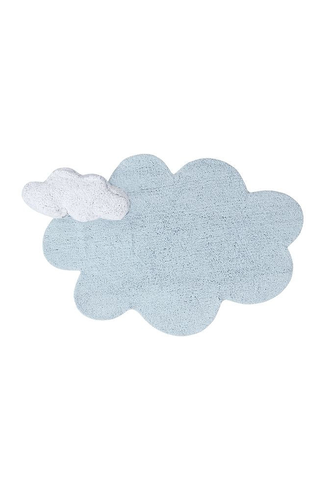 WASHABLE COTTON RUG PUFFY DREAM BLUE | Lorena Canals