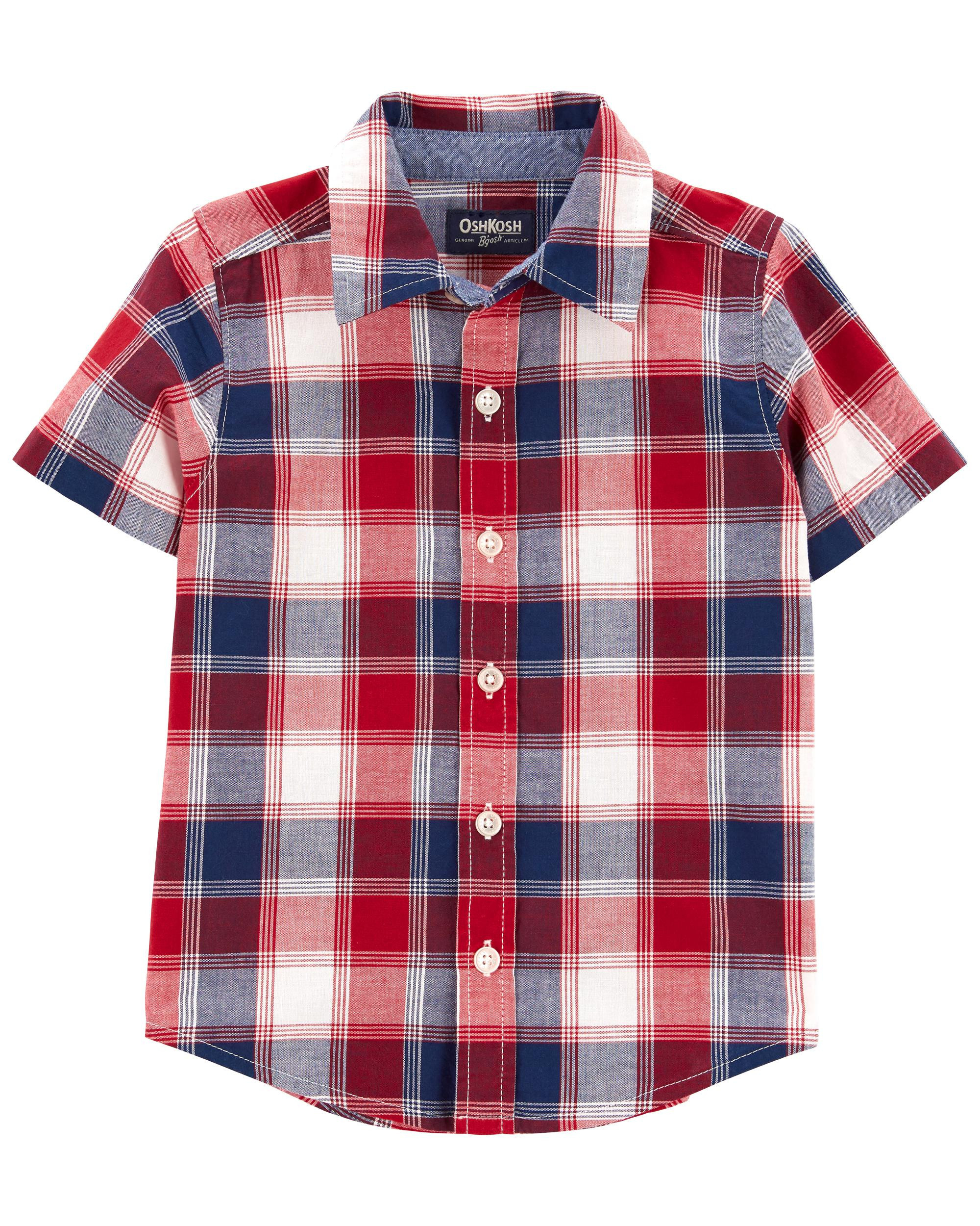 Toddler Plaid Button-Front Picnic Shirt | Carter's