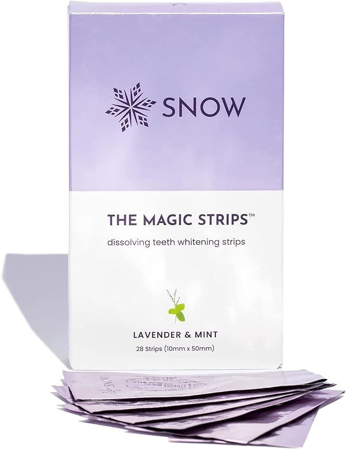 Snow The Magic Strips - Safe for Enamel Dissolving Teeth Whitening Strips - Mess-Free Portable Te... | Amazon (US)