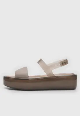 Sandália Melissa Float Platform Bege | Dafiti (BR)