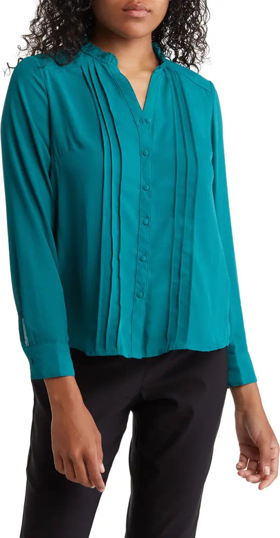 Long Sleeve Pintuck Blouse | Nordstrom Rack