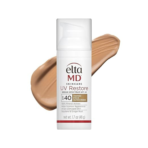 EltaMD UV Restore,Face Sunscreen, SPF 40, Mineral Sunscreen for Sun Damaged Skin Repair, Anti-Agi... | Amazon (US)