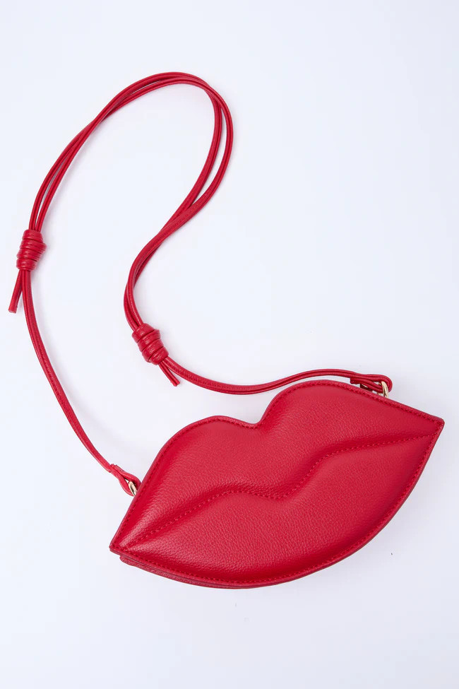 Meg Red Lips Handbag FINAL SALE | Pink Lily
