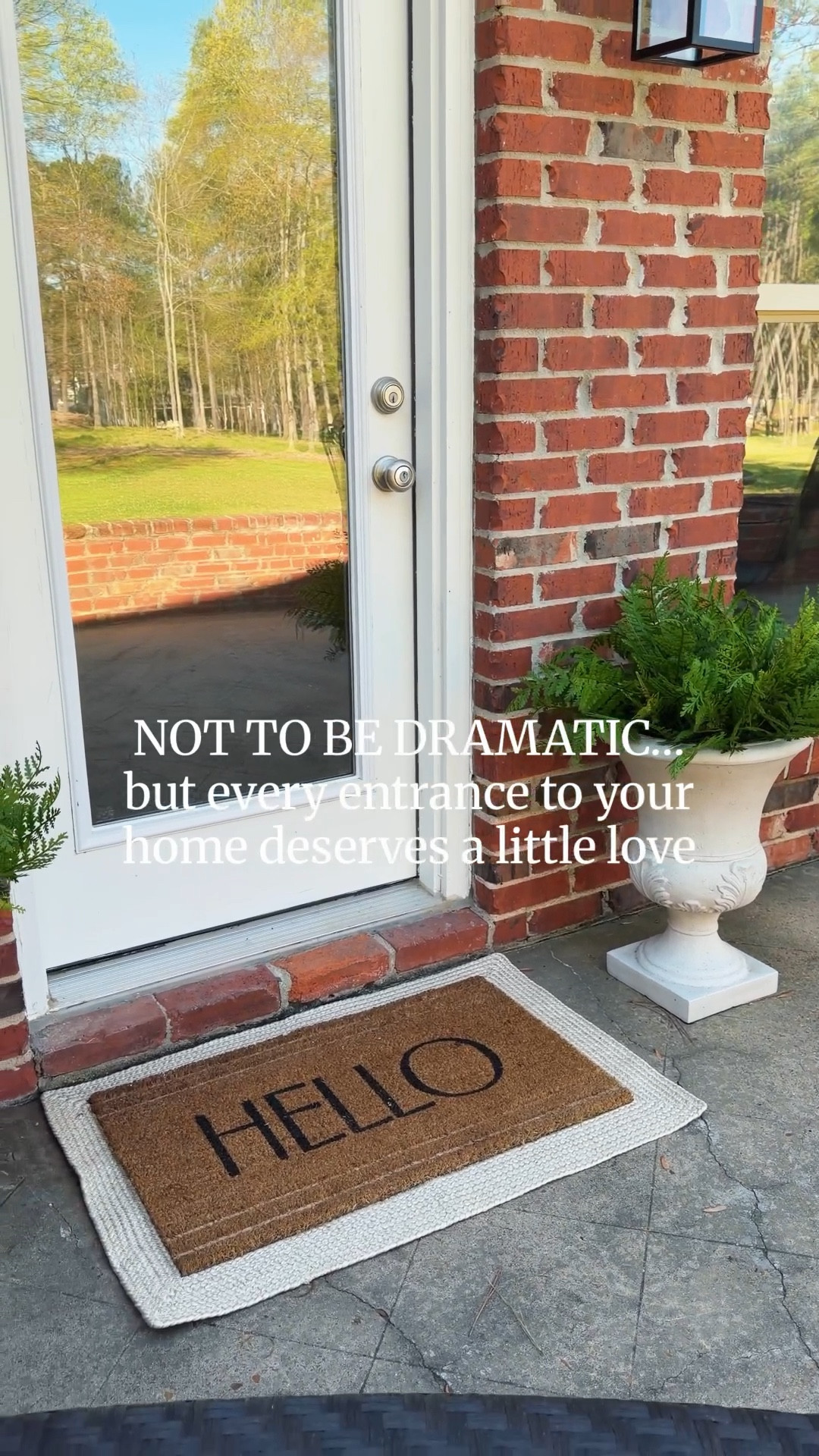 I gave our back porch entry a simple refresh with layered rugs and faux Boston ferns, and it made such a difference. 

It instantly feels more welcoming, styled, and complete.

The best part? This was such an easy and affordable update. You don’t have to spend a lot to create a space that feels intentional — just a few pieces can completely transform an entryway.

Linking the rugs, ferns, and a few similar finds here so you can recreate the look.

#ltkhome #entrywaydecor #porchdecor #outdoorliving #affordabledecor #homestyle 🤍

#LTKmomlife #LTKHome #LTKvlog