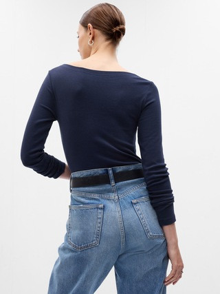 Modern Boatneck T-Shirt | Gap (US)