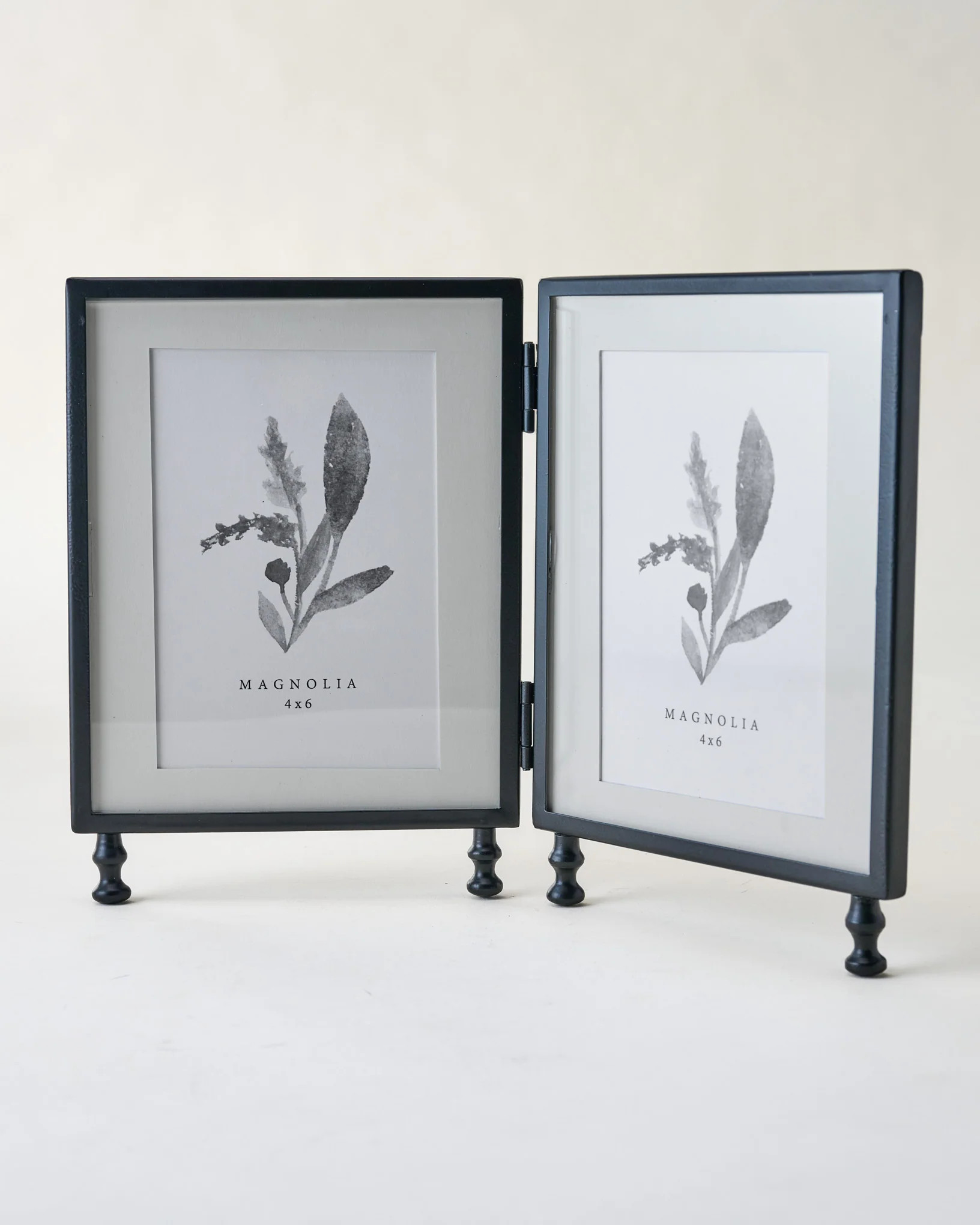 Gracie Forged Double Frame, 4x6 | Magnolia