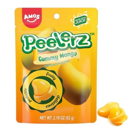 Amos Peelerz Gummies Peelable Mango Candy Resealable 2.19oz Bag (Pack of 3) | Walmart (US)