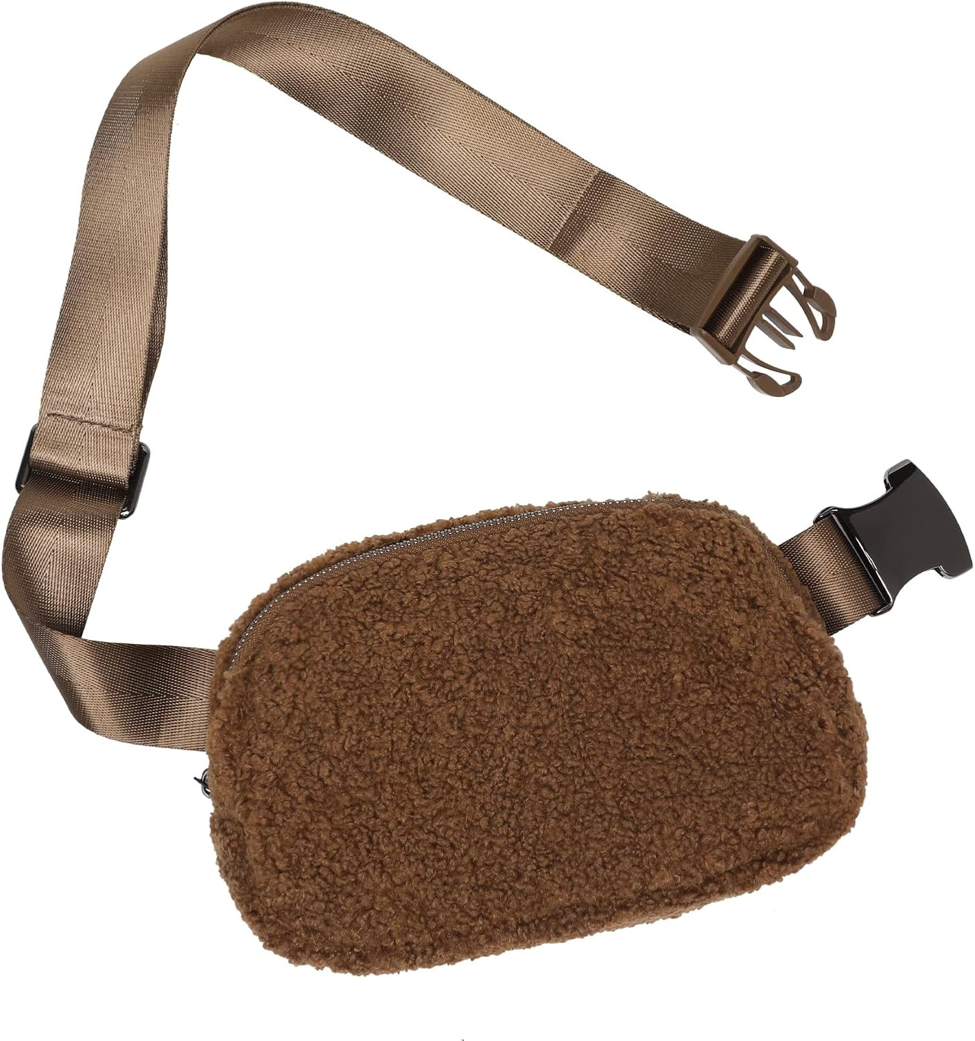 Sherpa Belt Bag Winter Fashion Waist Packs Fleece Belt Bag for Women Adjustable Strap Fanny Pack ... | Amazon (US)