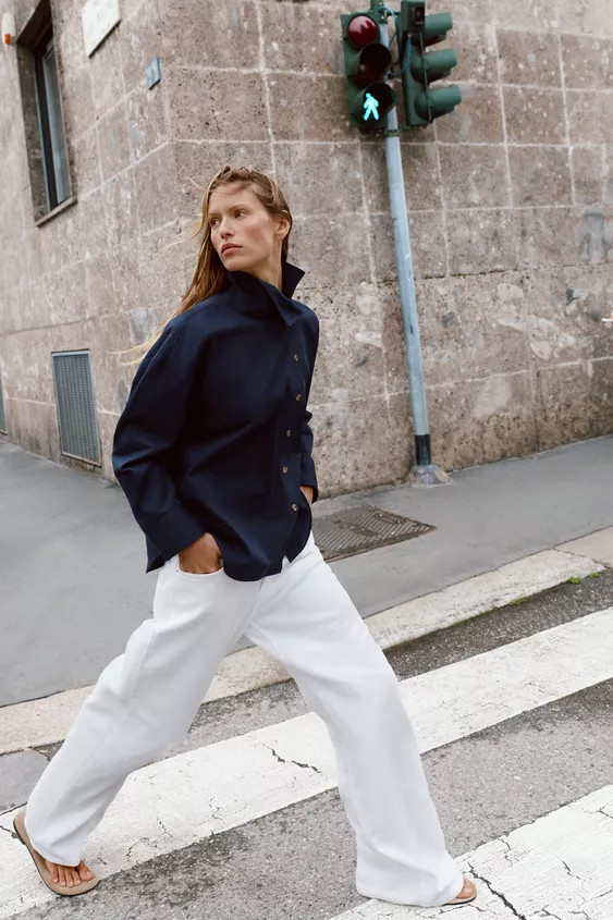 HIGH-NECK SHIRT | Zara UK