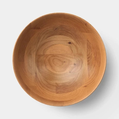 Light Essential Wood Medium Serving Bowl Natural - Threshold™ | Target