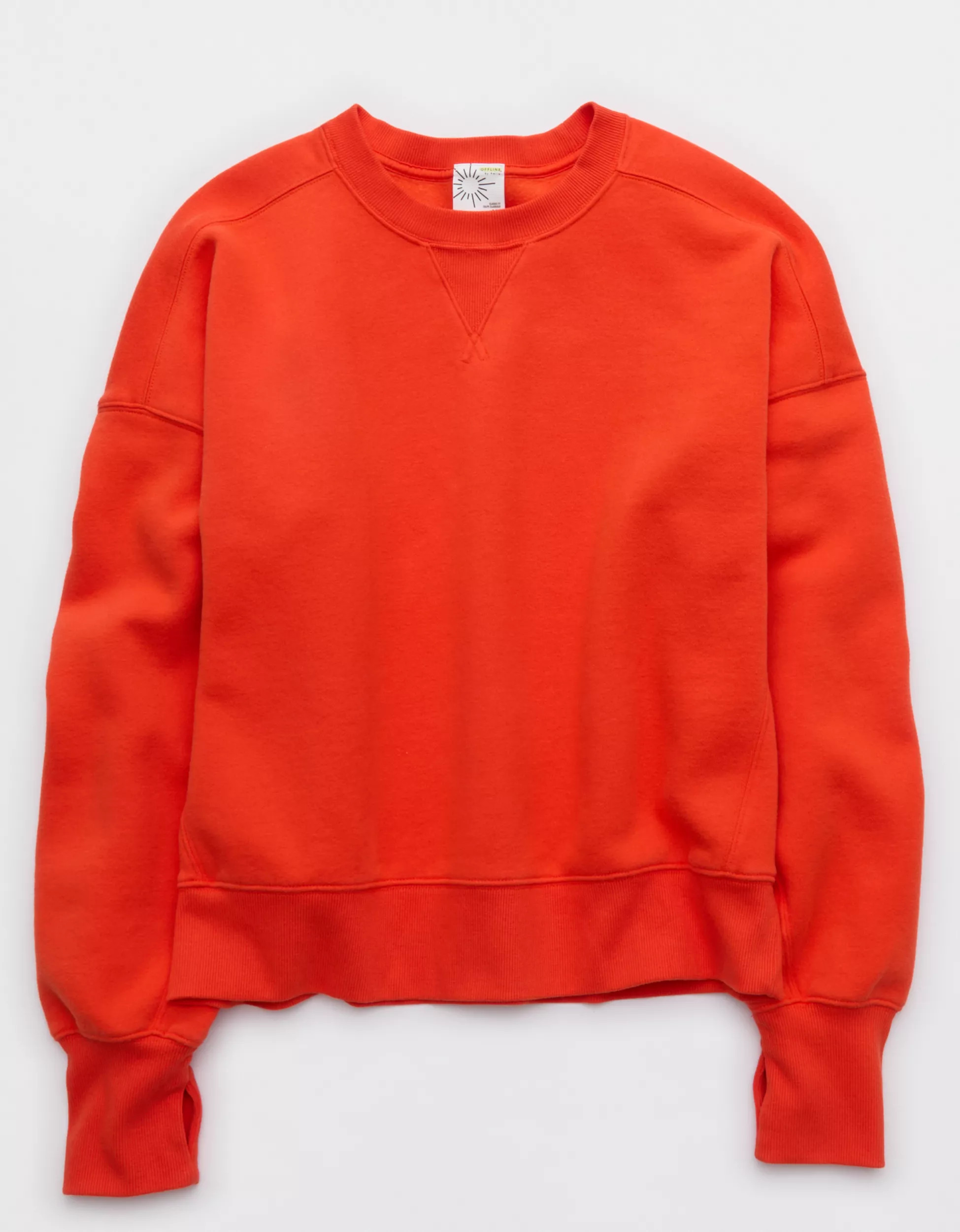 OFFLINE By Aerie Cloud Fleece Classic Crewneck Sweatshirt | Aerie