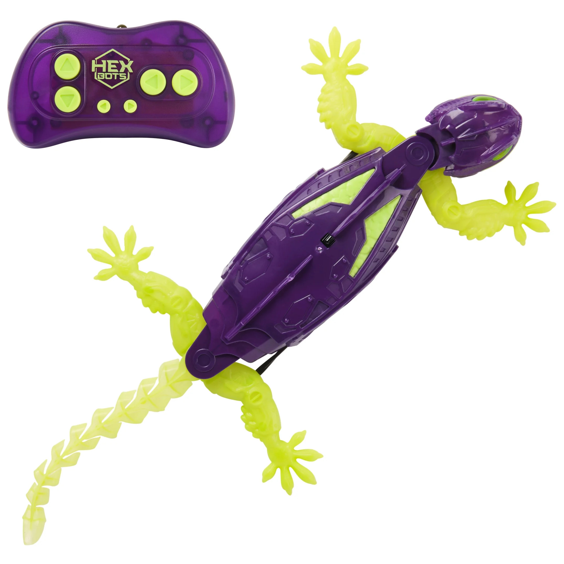 HEX BOTS Glow-in-the-Dark Wall Crawler Gecko, Robot Toys for Kids Ages 4 and up | Walmart (US)