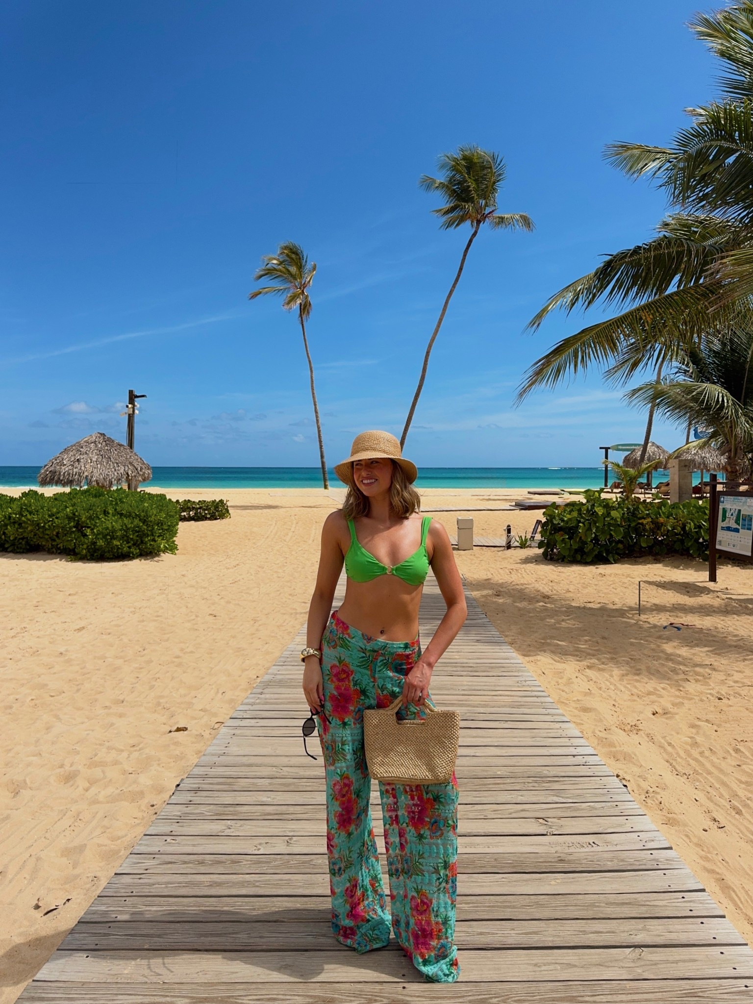 Punta Cana OOTD - obsessed with this top handle bag from Hat Attack !! 

#LTKTravel #LTKootd