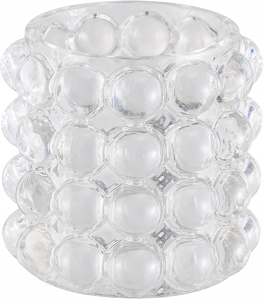 Glass Bubble Vase, Clear Glass Vase, Small Glass Vase, Flower Vase, Unique Vase, Short Glass Vase... | Amazon (US)
